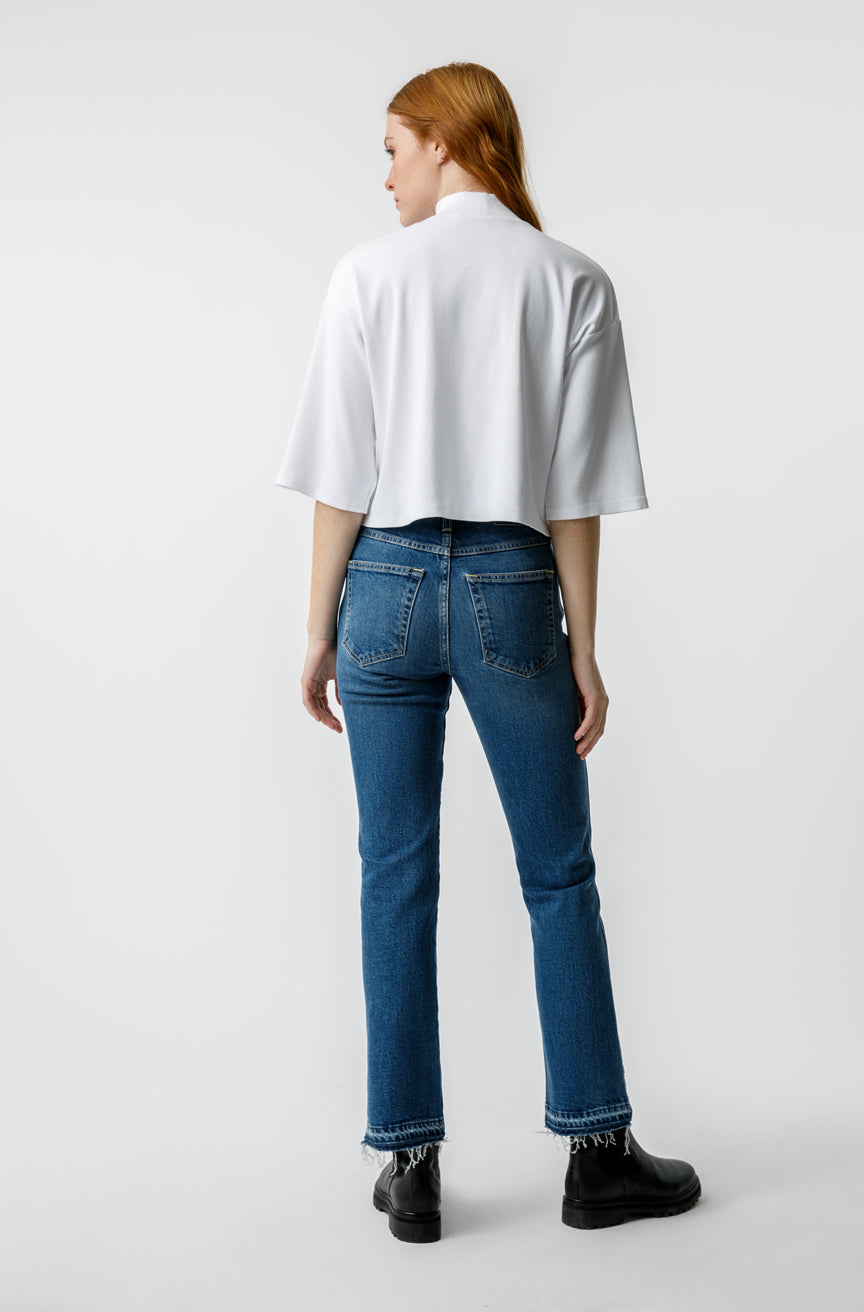 AMO Denim Bella Crop in Crush