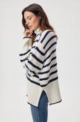Topanga Sweater <br> Natural/Navy