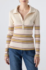 AMO Denim | Desiree Tee in Bone Multi