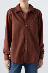 AMO Denim | Ruth Oversized Shirt in Cocoa