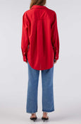 Ruth Oversized Shirt <br> Cherry