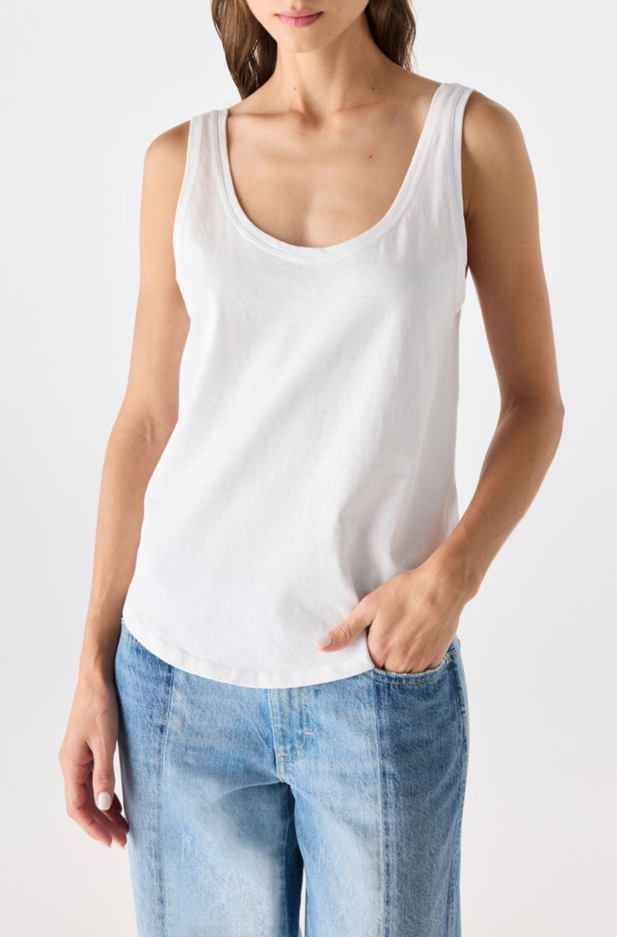AMO Denim | Muse Tank in White