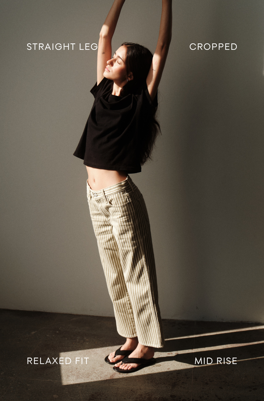 AMO Denim | Billie in Rally Stripe