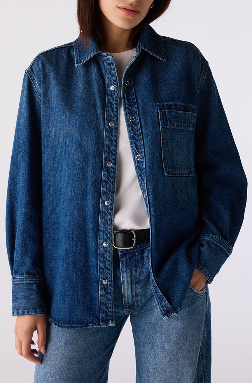 AMO Denim | Blair Shirt in Backdrop