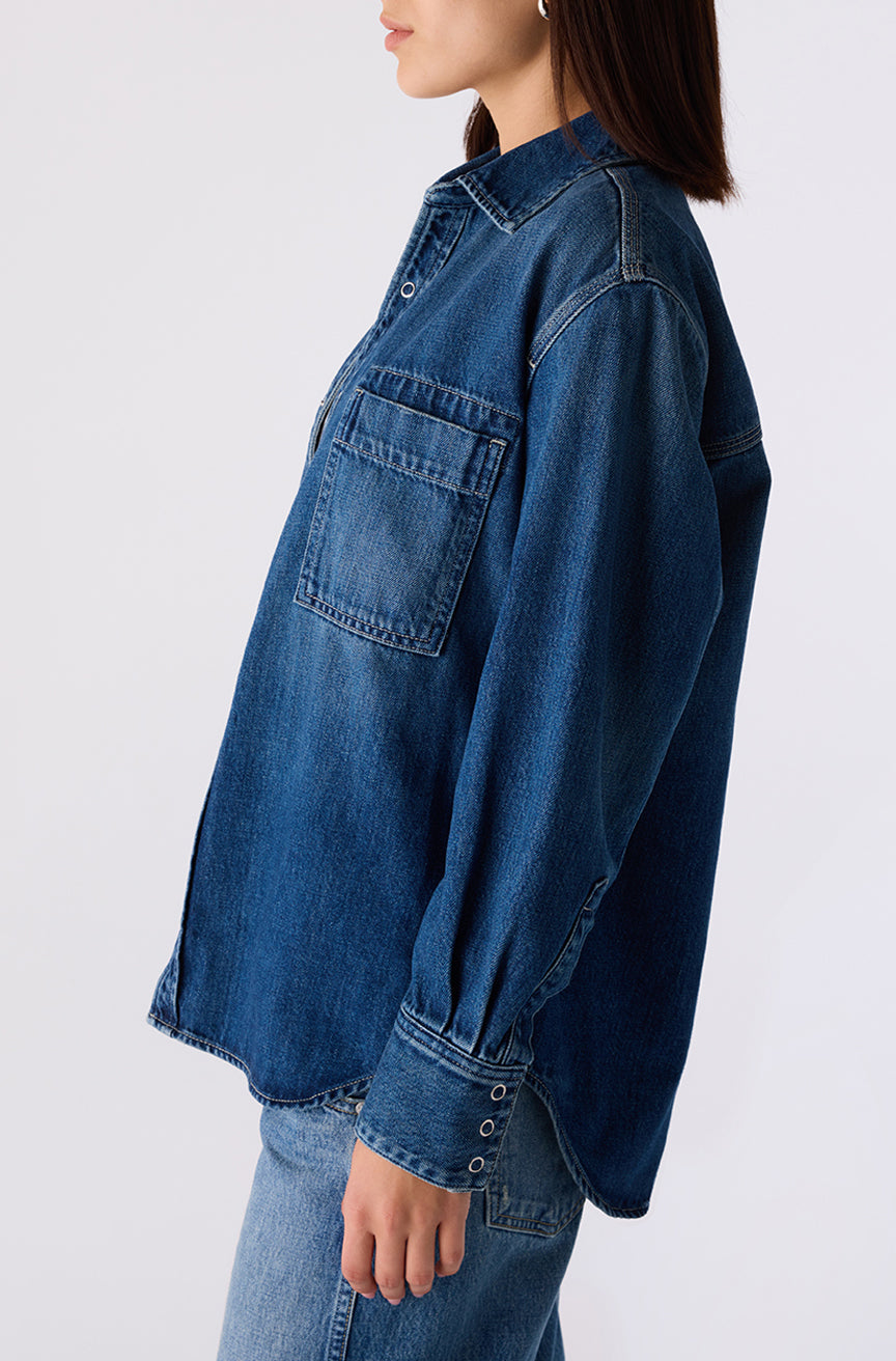AMO Denim | Blair Shirt in Backdrop