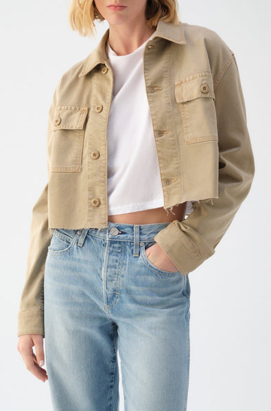 AMO Denim Carly Jacket in Khaki