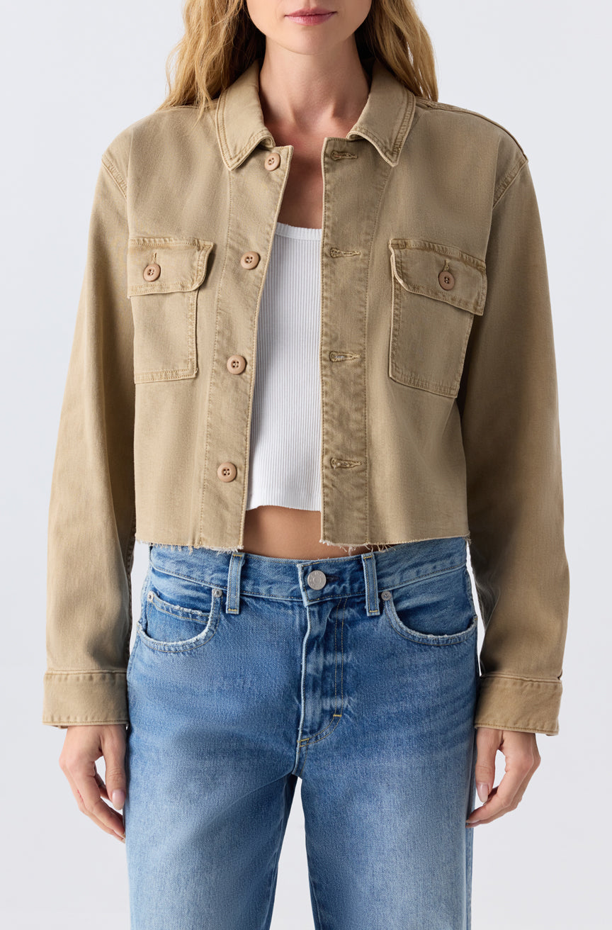AMO Denim | Carly Jacket in Khaki