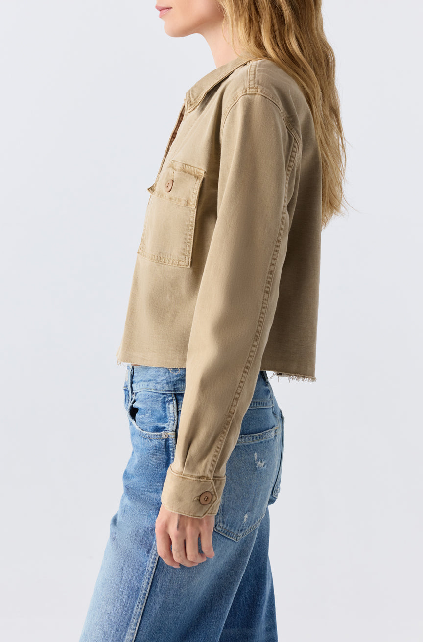 AMO Denim| Carly Jacket in Khaki – A M O
