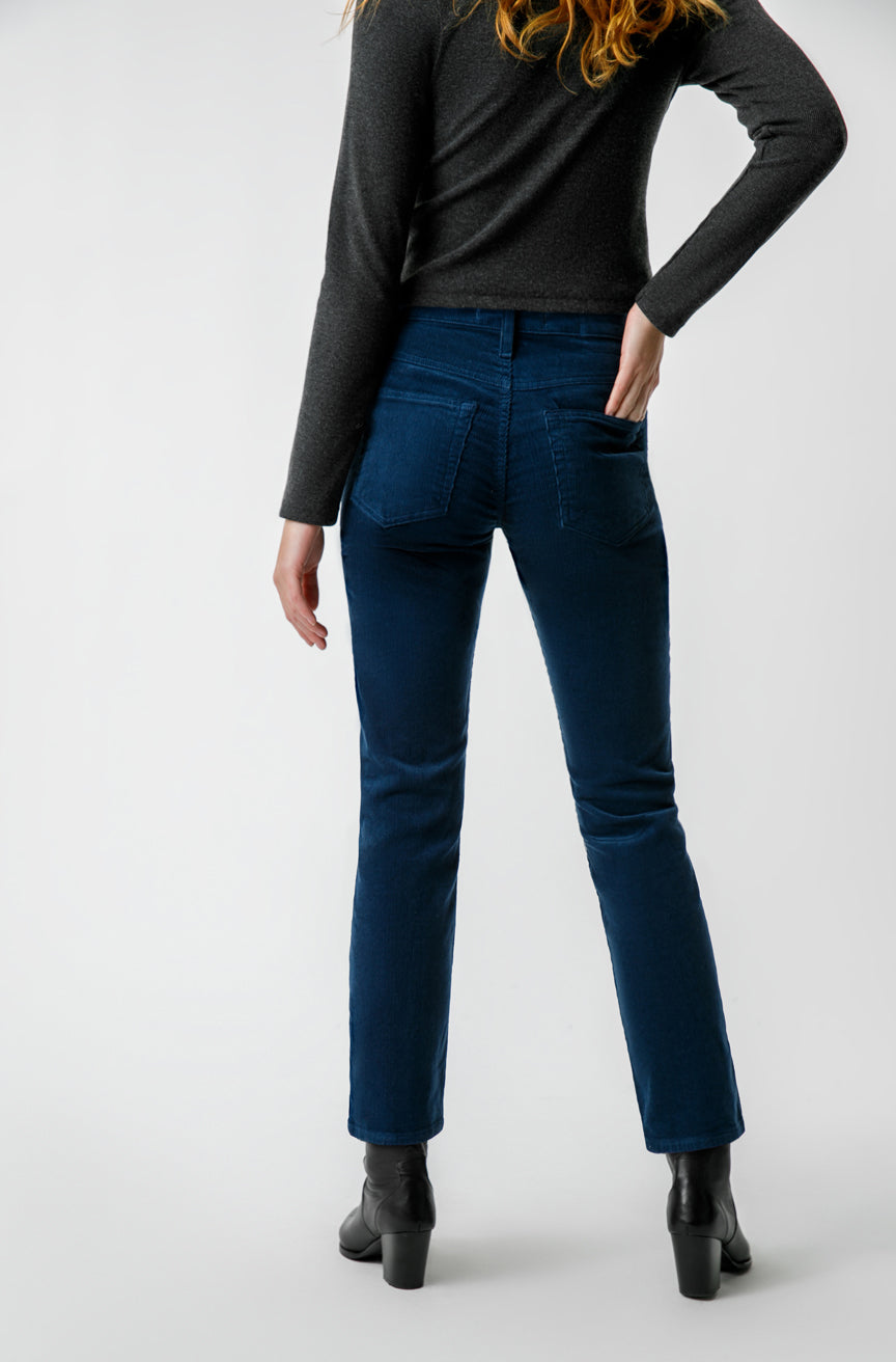 AMO Denim Chloe Crop Cord in Neptune