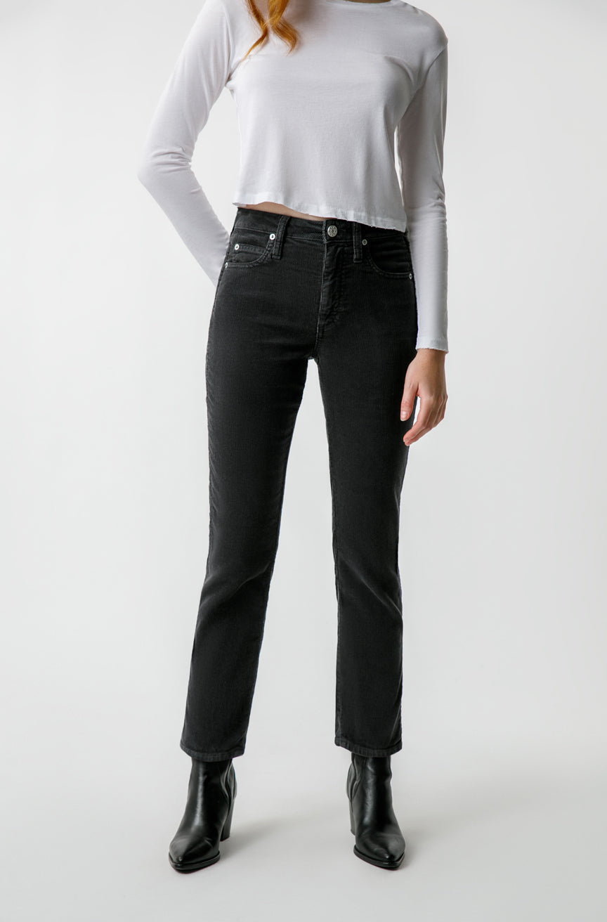 Chloe Crop Cord  Vintage Black