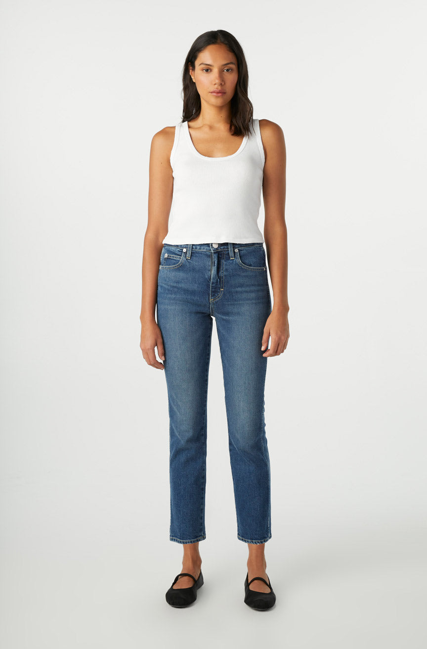 AMO Denim Chloe Crop in Crush