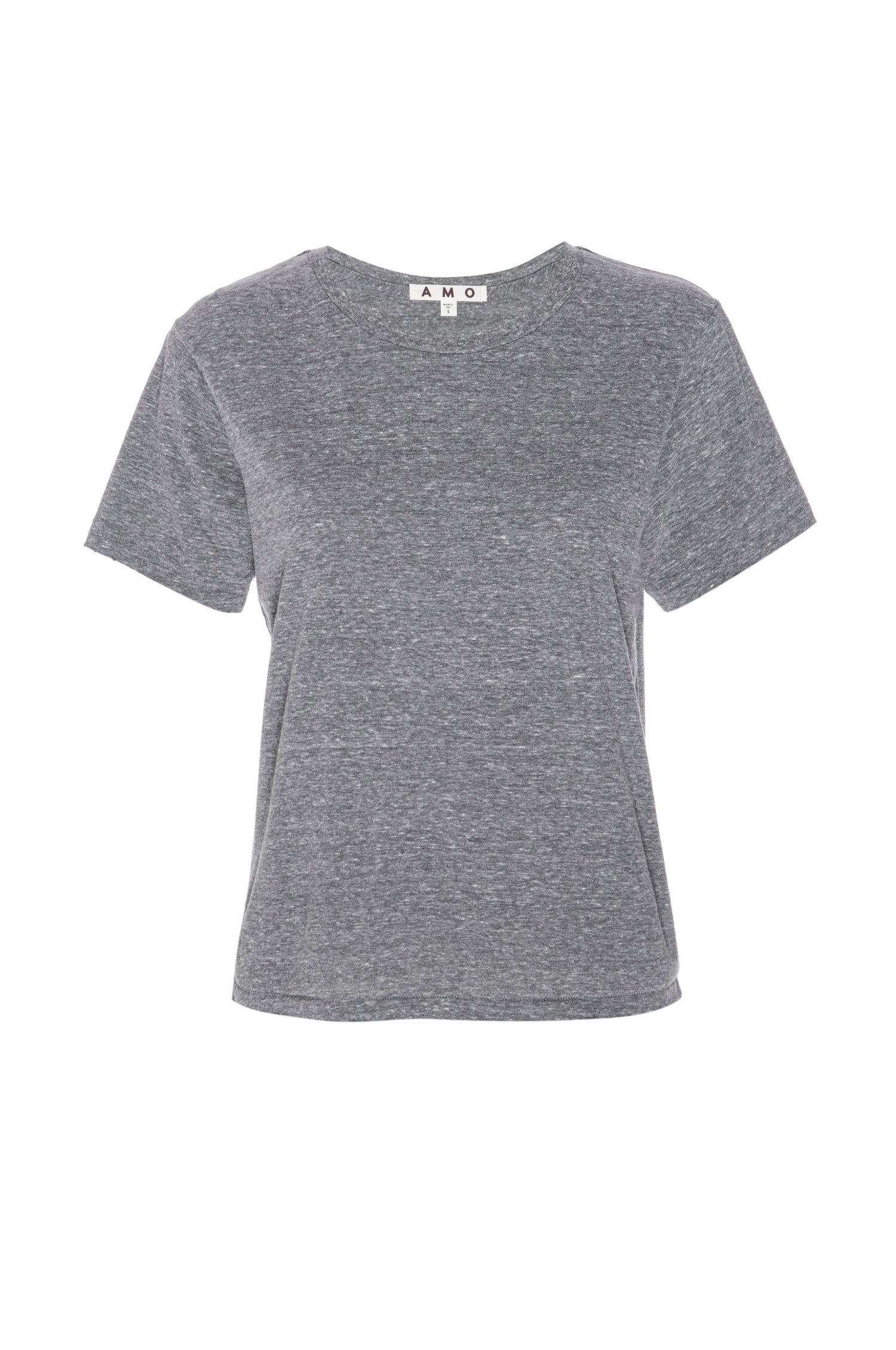 AMO Denim Classic Tee in Heather Grey 