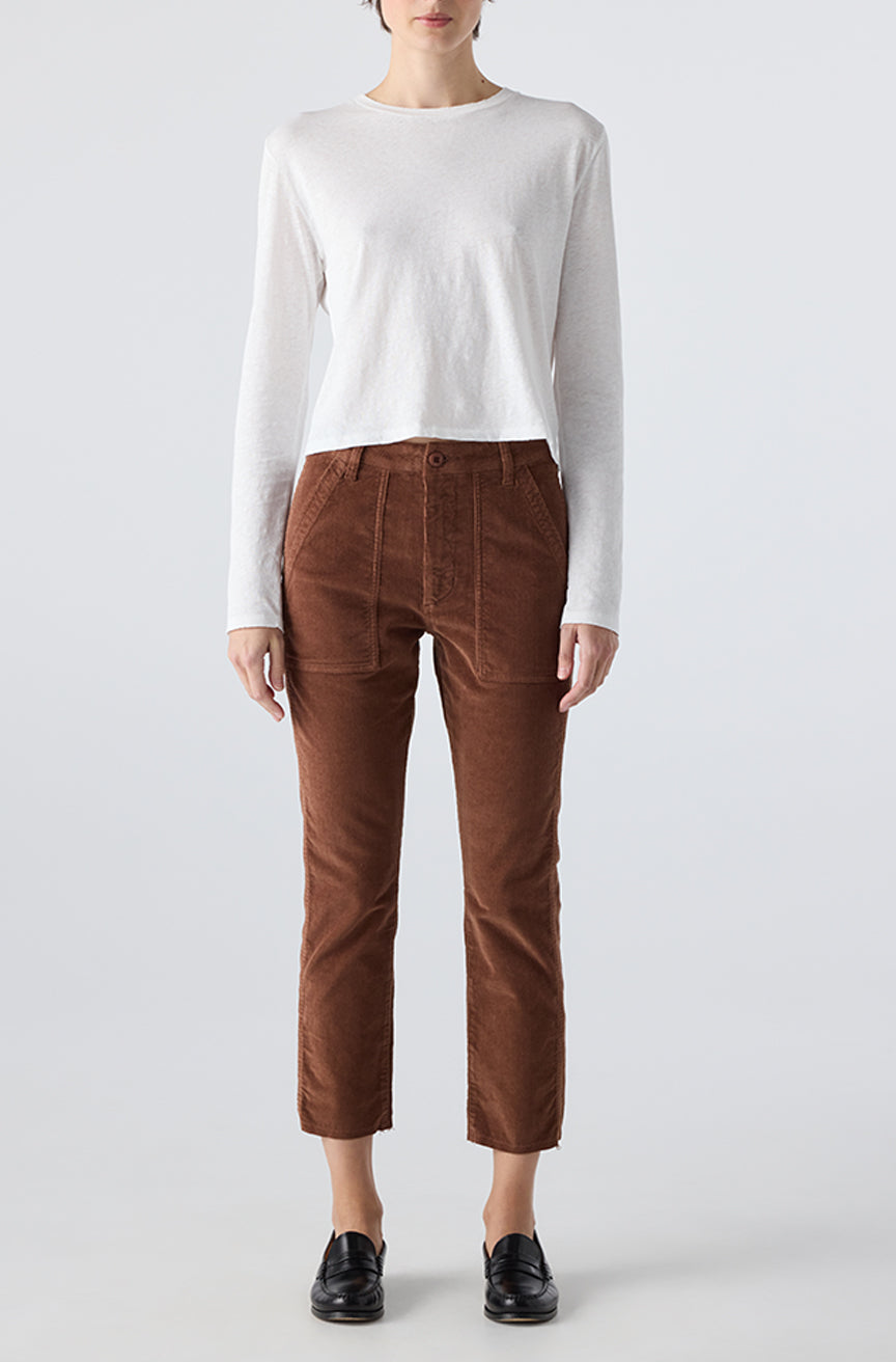 AMO Denim | Easy Army Trouser Cord in Cocoa