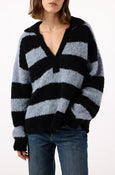 AMO Denim | Cristina Sweater in Blue Bird Stripe