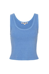 AMO Denim | Crop Rib Tank in Tranquil