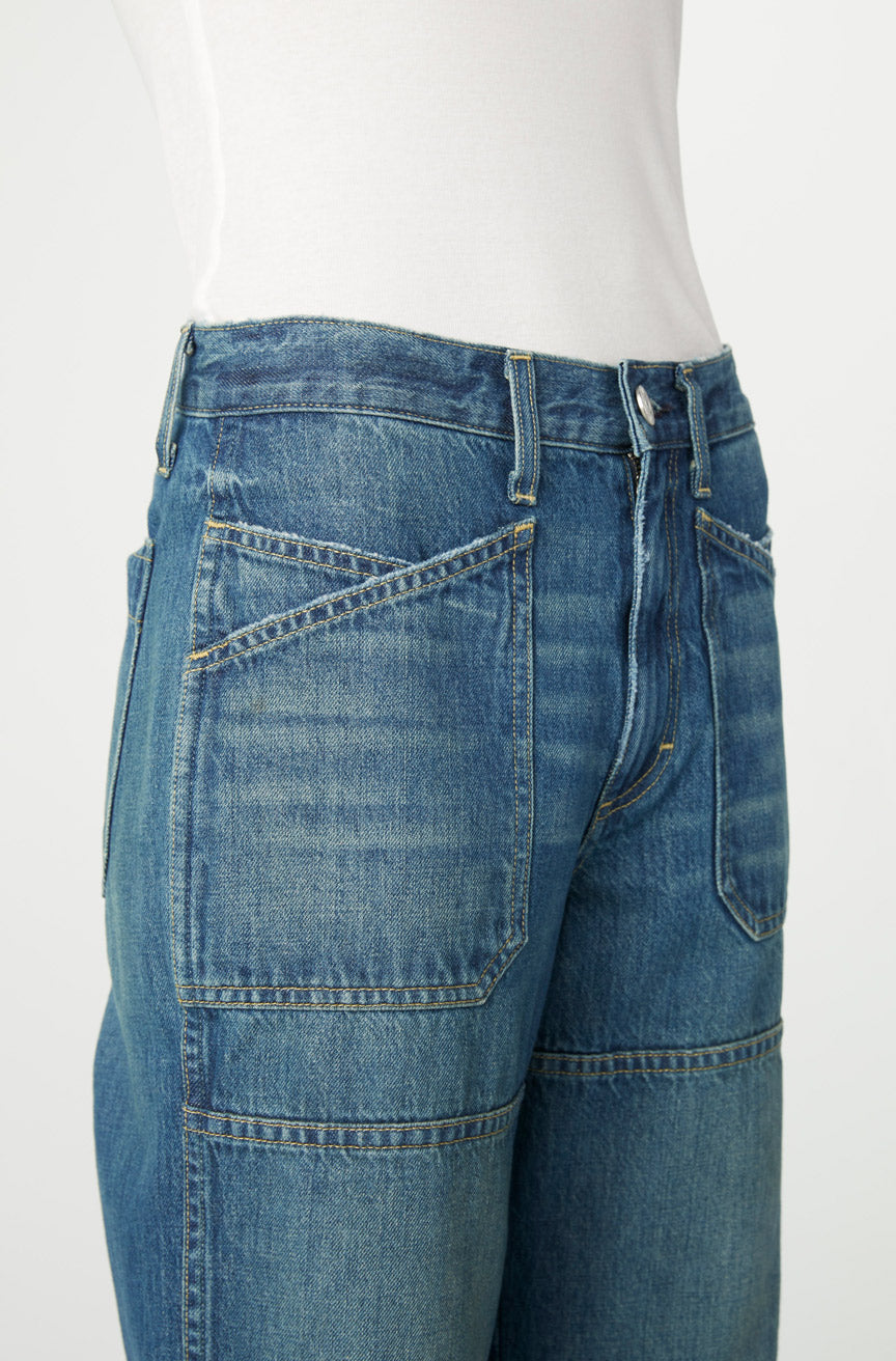 AMO Denim Doris Utility Pant in Tease
