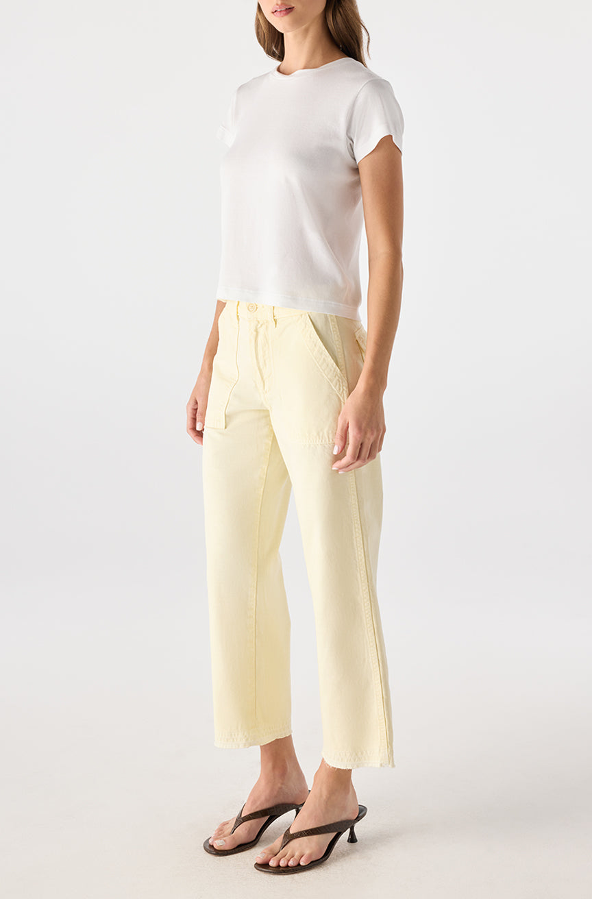 Easy Army Slouch Crop Blondie Women's Pants | AMO Denim