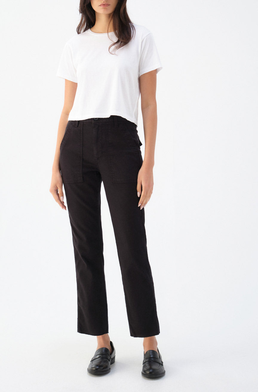 AMO Denim | Easy Army Trouser in Black – A M O