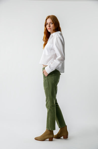 Easy Army Trouser Cord <br> Tea Leaf