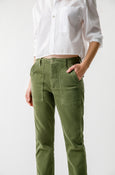 AMO Denim Easy Army Trouser Cord in Tea Leaf