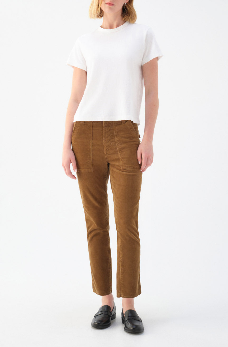 AMO Denim | Easy Army Trouser Cord in Walnut