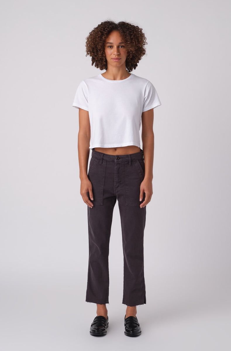 AMO Denim | Easy Army Trouser in Washed Black – A M O