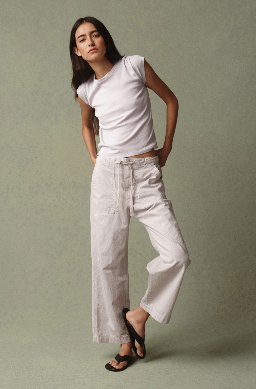 Easy Drawstring Slouch Crop