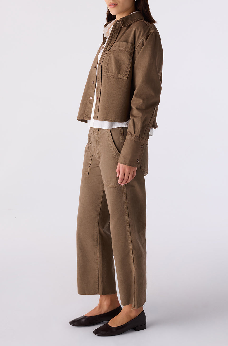 AMO Denim | Easy Army Slouch Crop in Root
