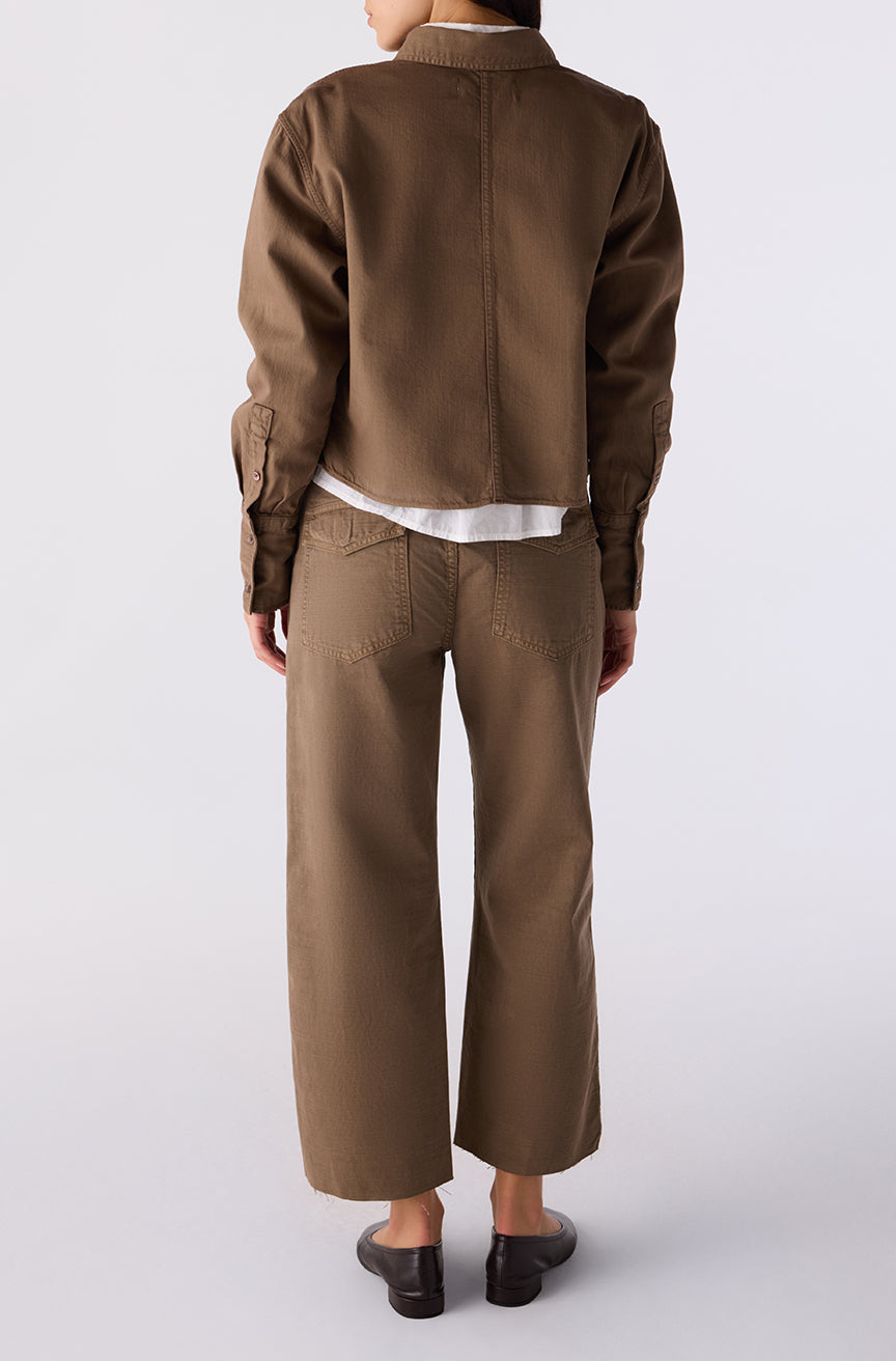 AMO Denim | Easy Army Slouch Crop in Root