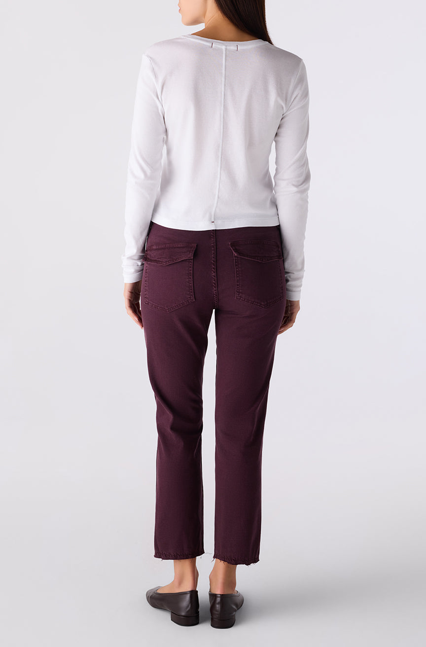 AMO Denim | Easy Army Trouser in Mulberry