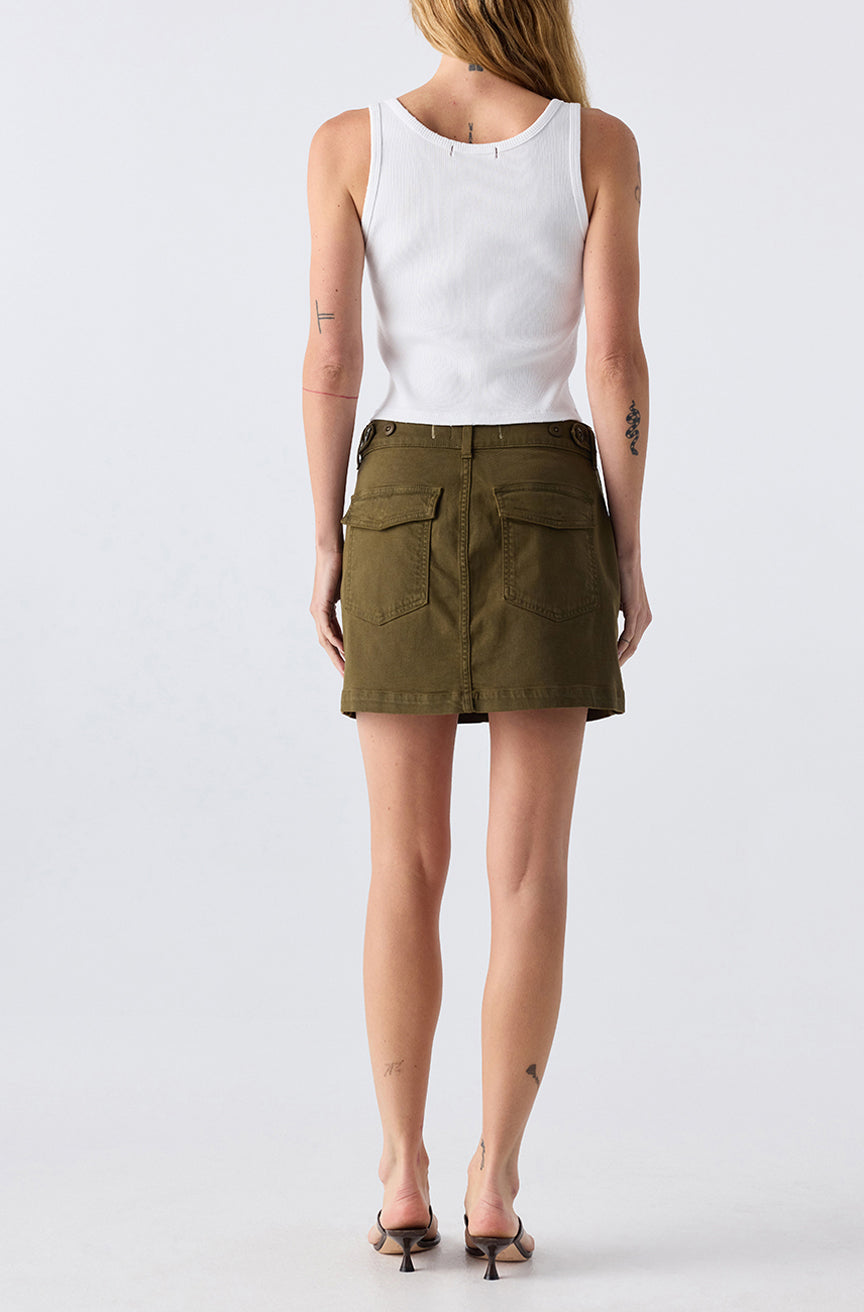 AMO Denim | Easy Slouch Skirt in Reseda