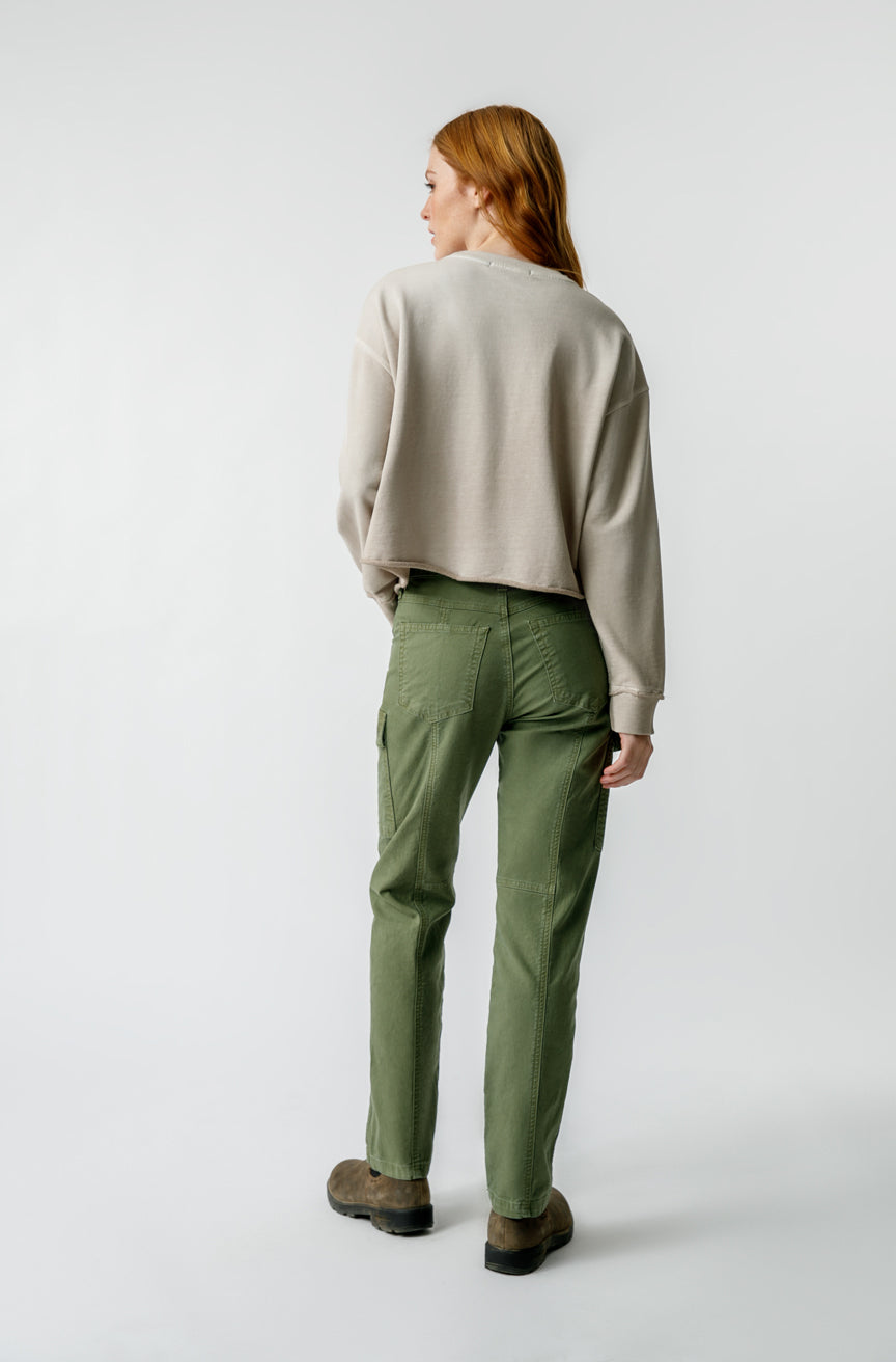 AMO Denim Ellen Cargo Pant in Tea Leaf