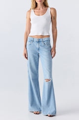 AMO Denim | Faith Flare in Summer Crush