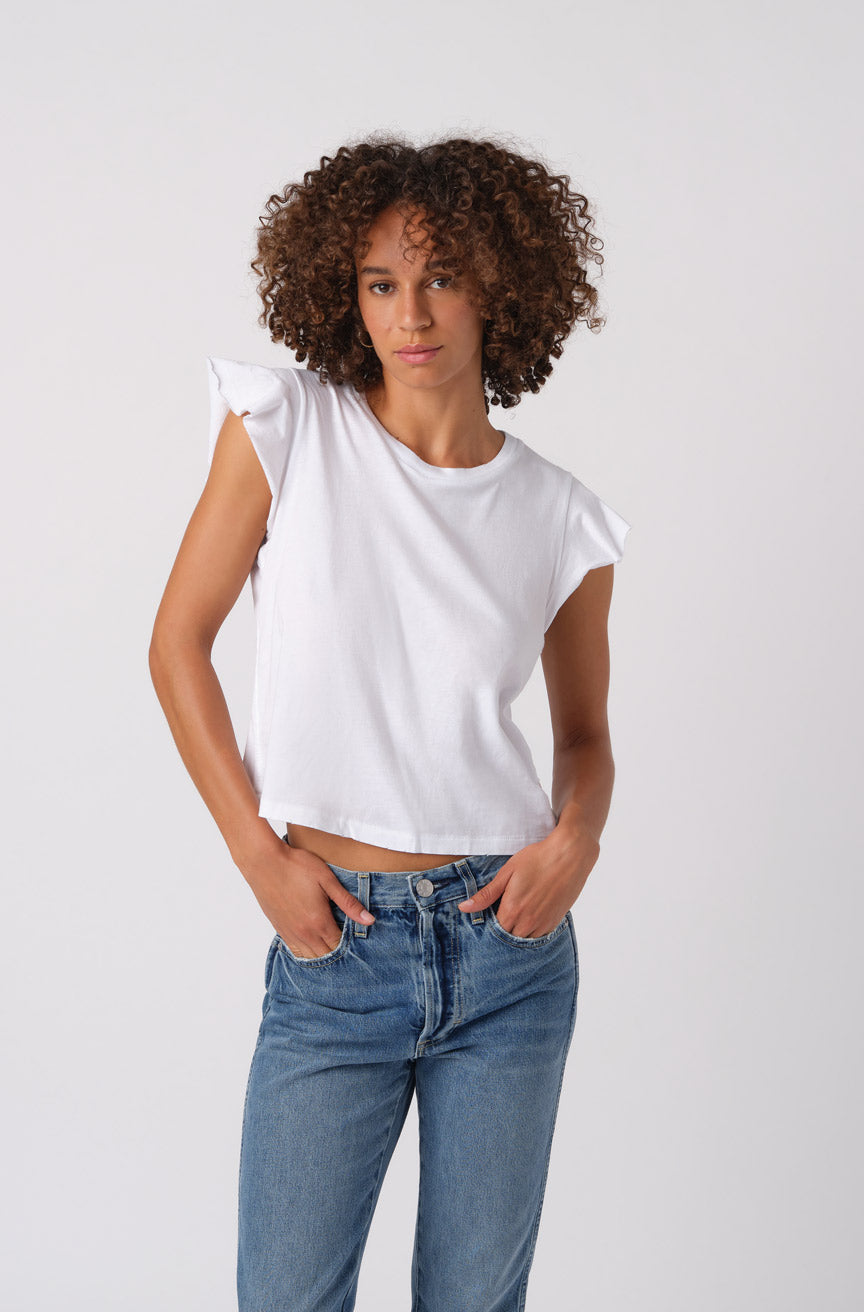 Flutter Tee  White