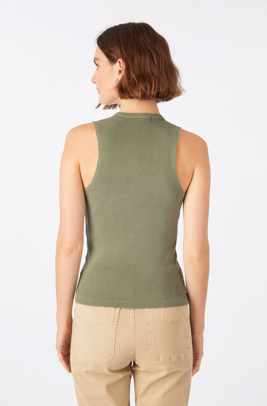 AMO Denim | Frances Tank in Kelp