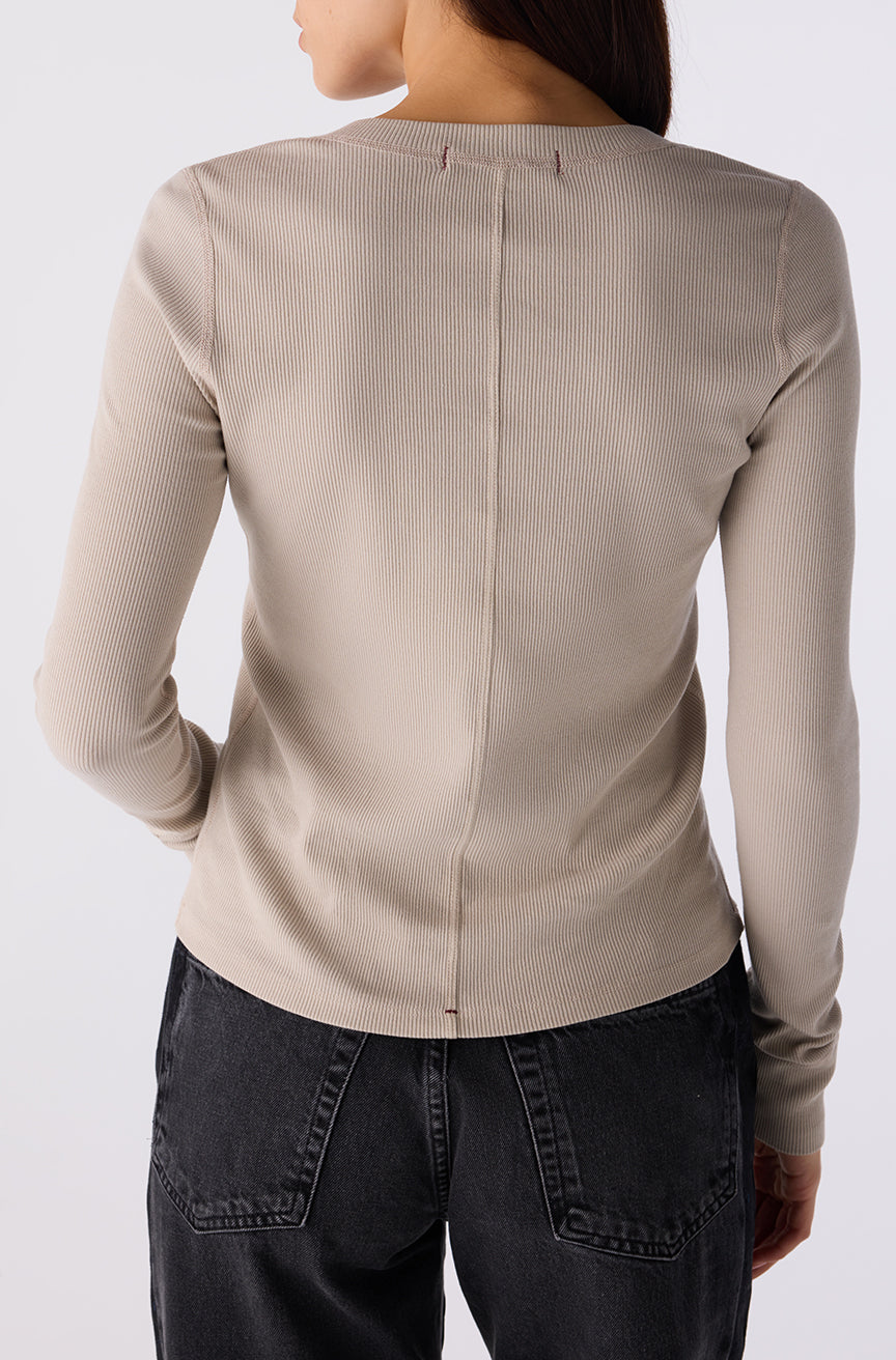 AMO Denim | Calla Henley in Imprint
