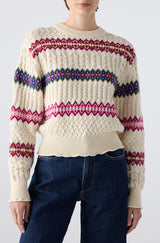 AMO Denim | Jemma Sweater in Bone Multi