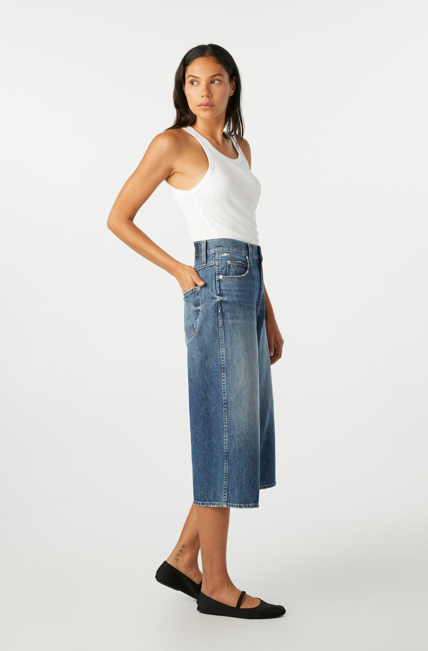AMO Denim Gabriela Culotte in Rodeo