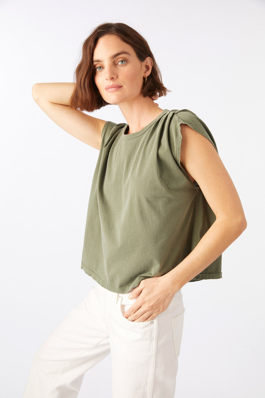 AMO Denim | Gerty Tee in Kelp