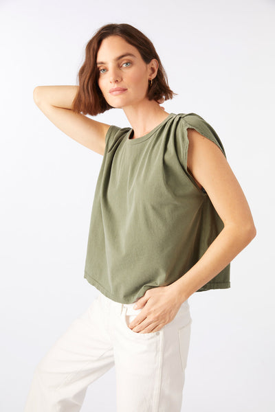 Sleeveless Babe Tee <br> Taupe