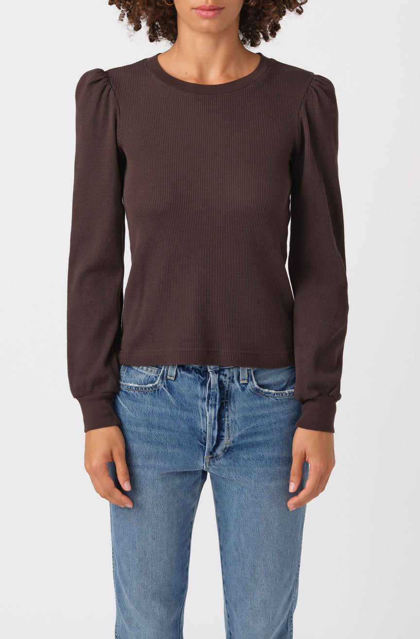 AMO Denim Girly Thermal in Espresso