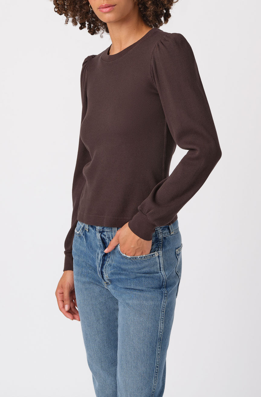 AMO Denim Girly Thermal in Espresso