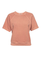 AMO Denim Grove Raglan Sweatshirt in Deep Clay