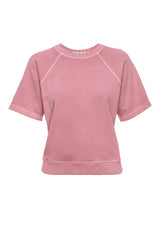 AMO Denim Grove Raglan Sweatshirt in Vintage Rose