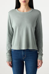 AMO Denim | Lovey Long Sleeve in Cypress