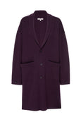 AMO Denim Ida Long Wool Coat in Winetasting