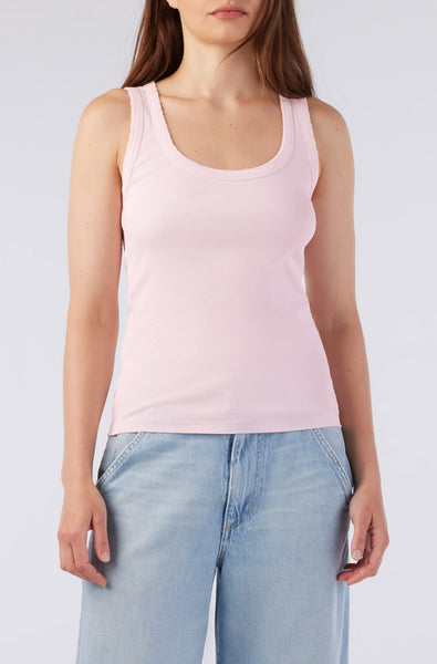 AMO Denim | Angel Rib Tank in Shimmer