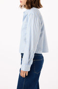 AMO Denim | Janet Shirt in Blue/Limoncello