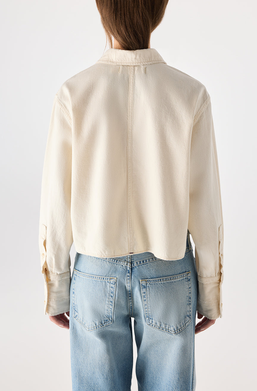 AMO Denim | Abigail Shirt in Bone
