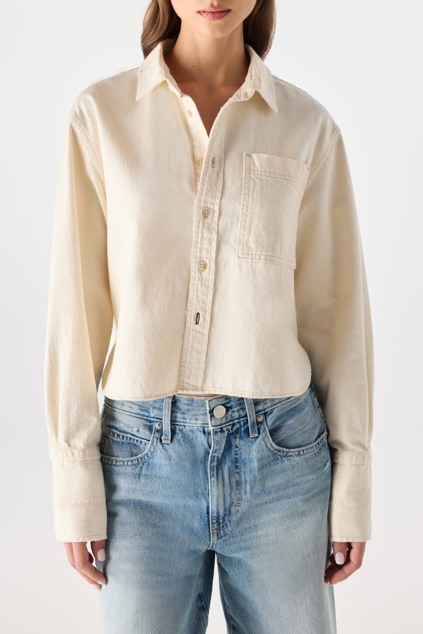 AMO Denim | Abigail Shirt in Bone